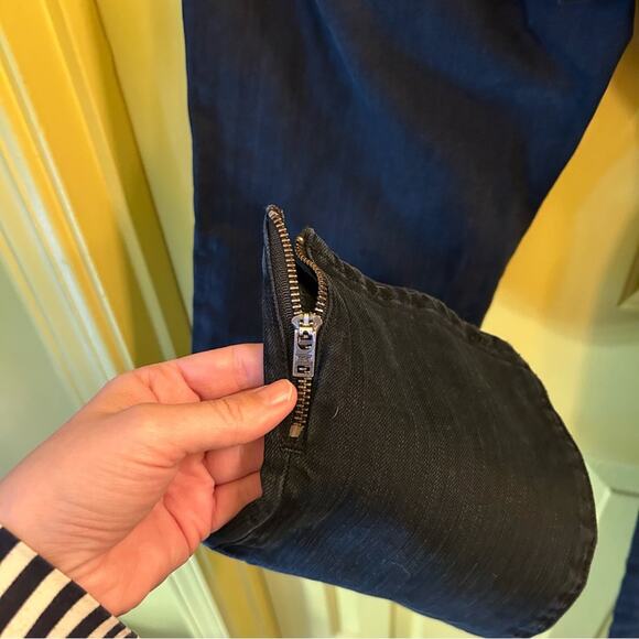 Paper Denim Cloth Black 10 Jeans Edgy Y2K Grunge Moto Biker Ankle Zip Goth Punk - Picture 16 of 16